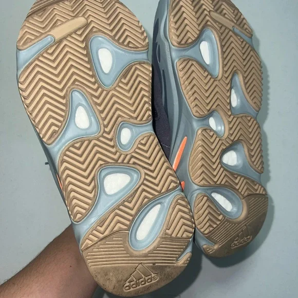 Yeezy Blue and Gray Sneakers